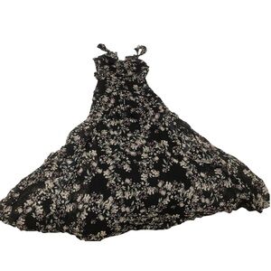 Love Sam Black Lace Trim Dress